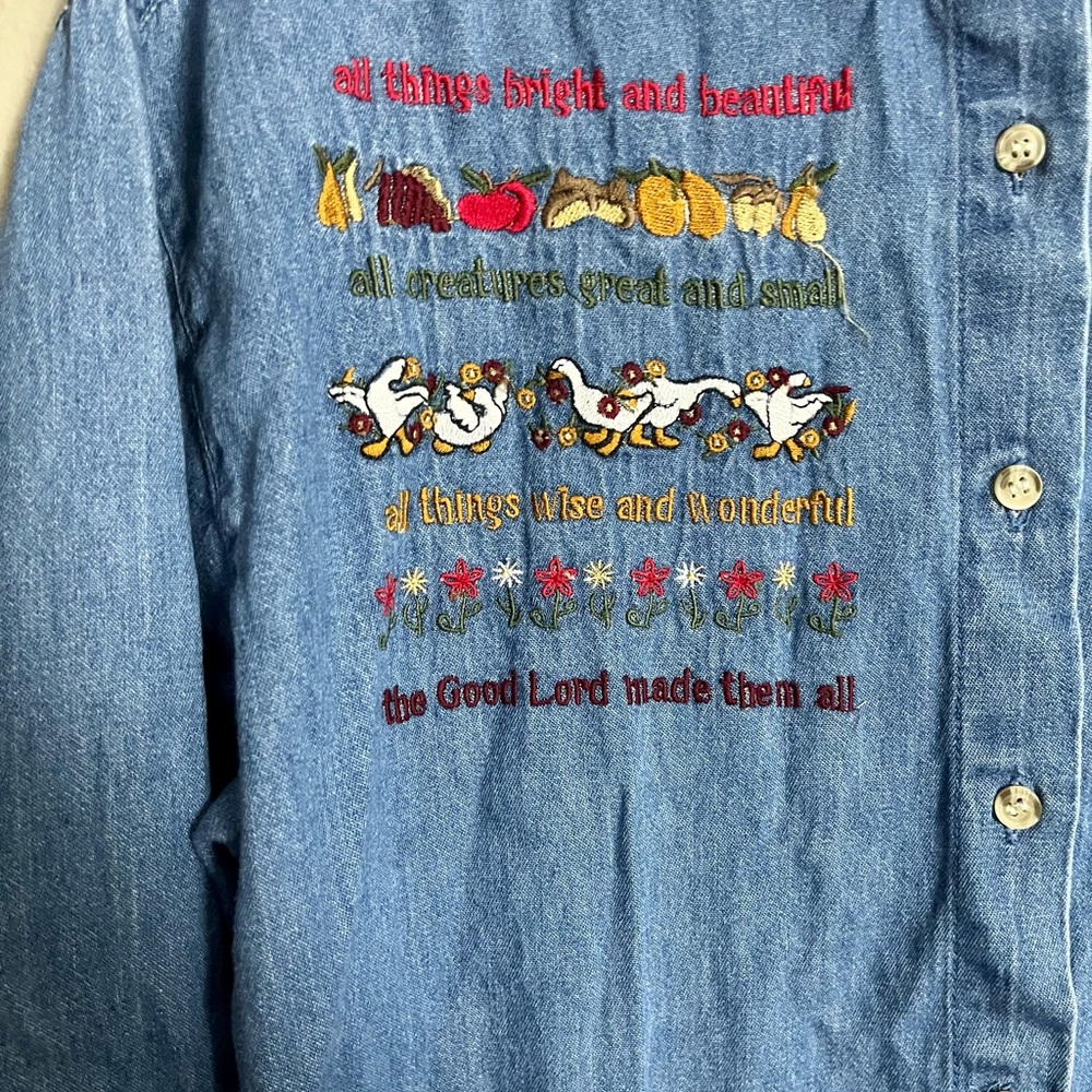 Vintage Maggie & Max Denim Shirt - Picture 4 of 5
